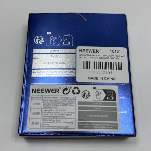 Neewer Lens Filter Set for DJI Osmo Action 4 /‎ 5 Pro Camera 4 Pack (FL-A12) - Picture 2 of 3